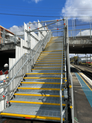 Scaffold Stairs Turella Railway Station