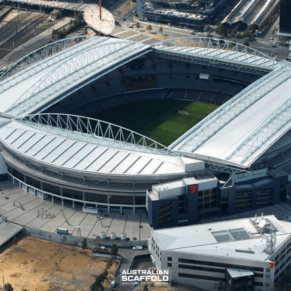 Aerial view of Docklands Stadium