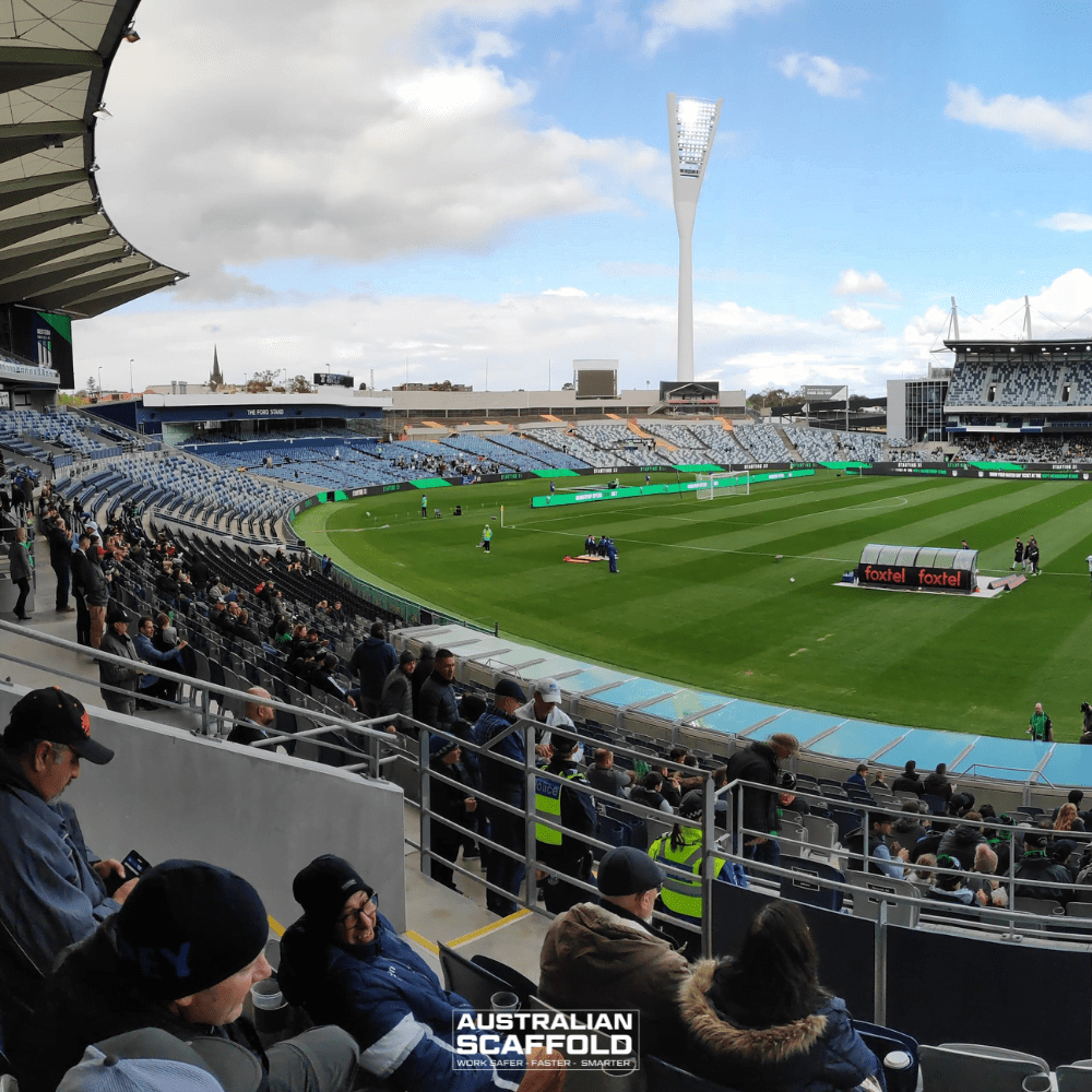 View from the grandstand at Kardinia Park Stadium