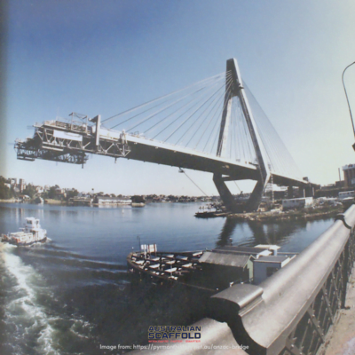 Anzac Bridge Construction