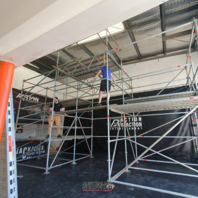 Scaffold hire for Action Reaction shows.
