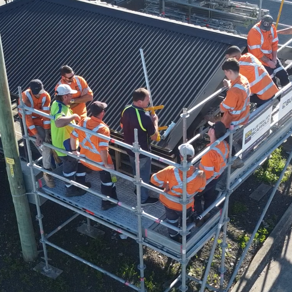 Scaffolders Trained in Edge Protection