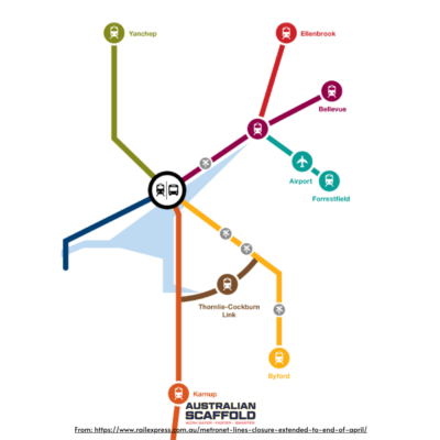 Perth Metronet map