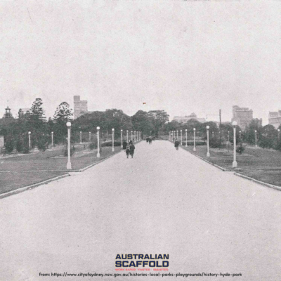 History and Construction of Sydney's Hyde Park