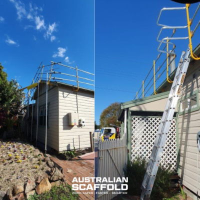 Scaffold Installation Roof Replacement